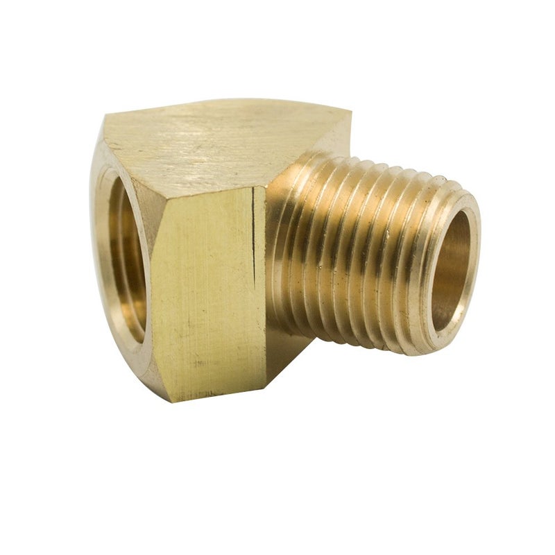 Legines 45 Degree Street Elbow 1/8" NPT Male x 1/8" NPT Female Brass Pipe Fitting (Pack of 2) - Image 3